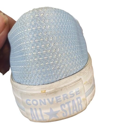 Converse Baby Blue Lace Up Casual Chucks Women Sz 6 - Picture 10 of 13